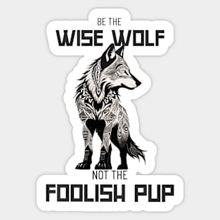 Wolf Howling T-shirt Sticker